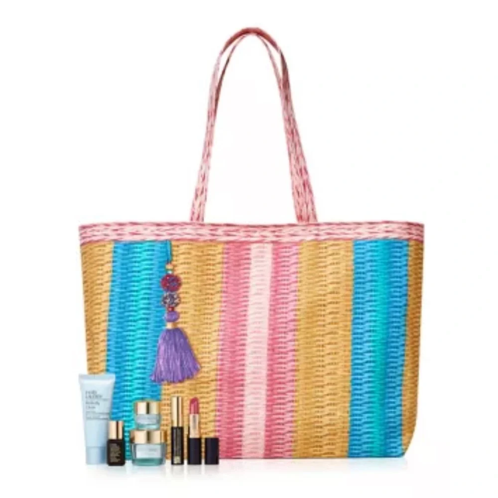 Estee Lauder 7p Daywear Anti Oxidant Face Cream & Eye Cooling Gel Tote $155 - Picture 2 of 4